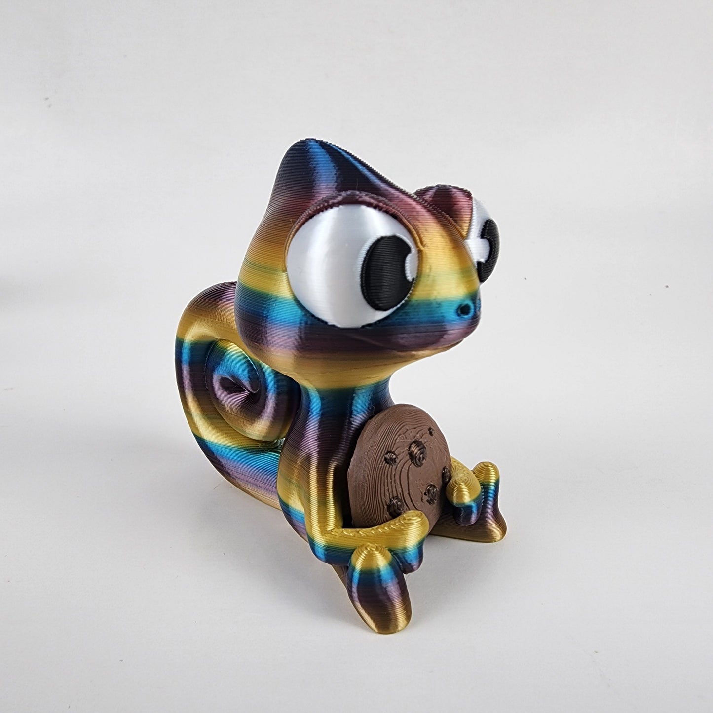 The Karma Stories "Karmen Chameleon" With Cookies! Rainbow Colored. YouTube Channel Mascot!