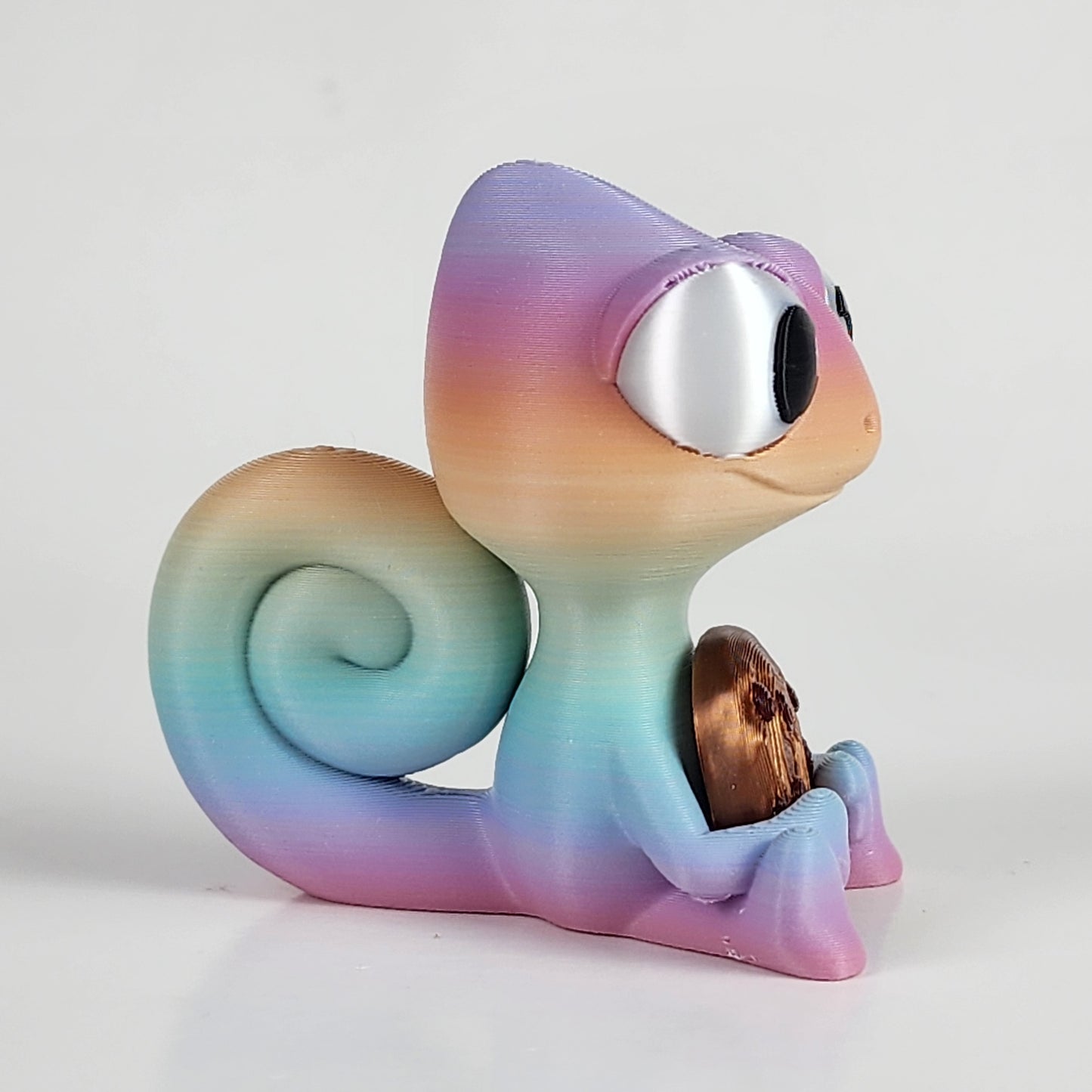 The Karma Stories "Karmen Chameleon" With Cookies! Pastel Rainbow 2.0 Colored. YouTube Channel Mascot!