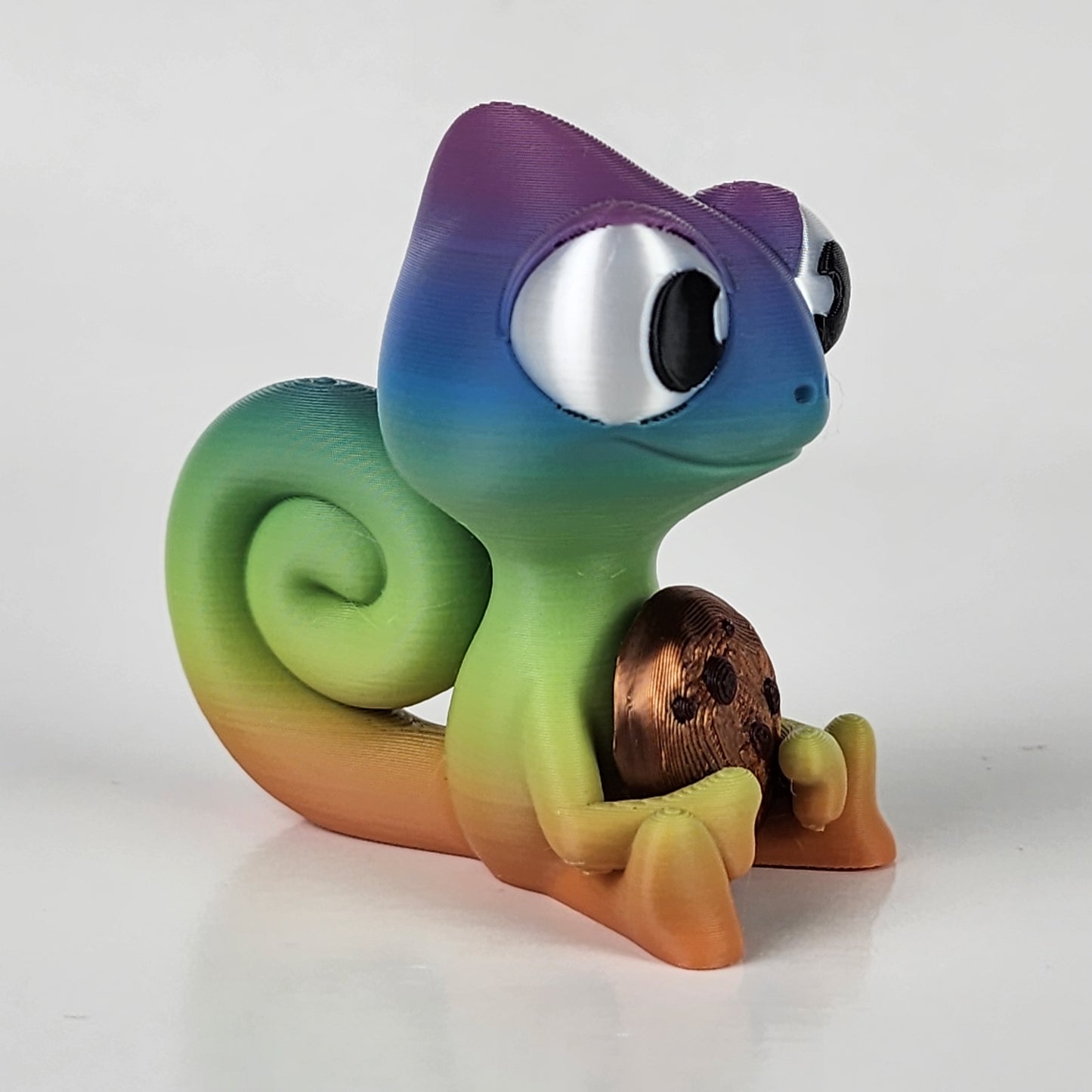 The Karma Stories "Karmen Chameleon" With Cookies! Rainbow/PurpleFace. YouTube Channel Mascot!-