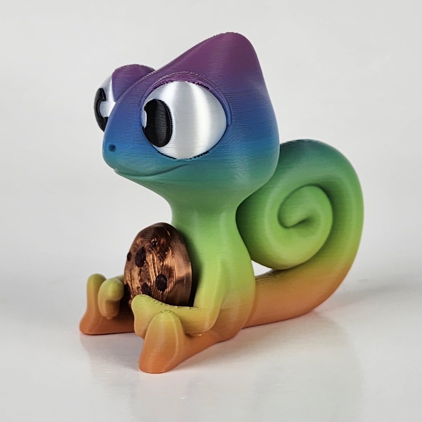 The Karma Stories "Karmen Chameleon" With Cookies! Rainbow/PurpleFace. YouTube Channel Mascot!-