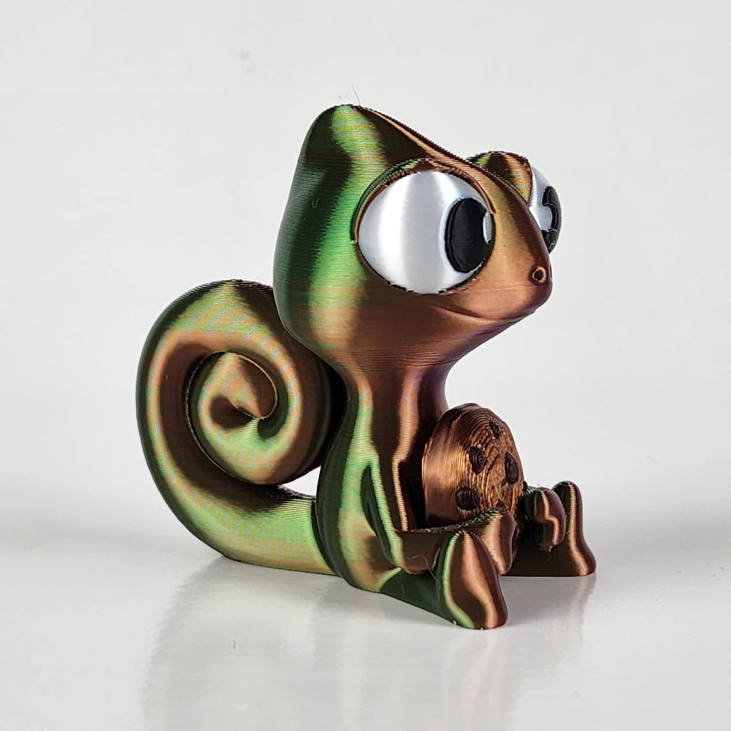 The Karma Stories "Karmen Chameleon" With Cookies! Purple/Bronze/Green Colored. YouTube Channel Mascot!