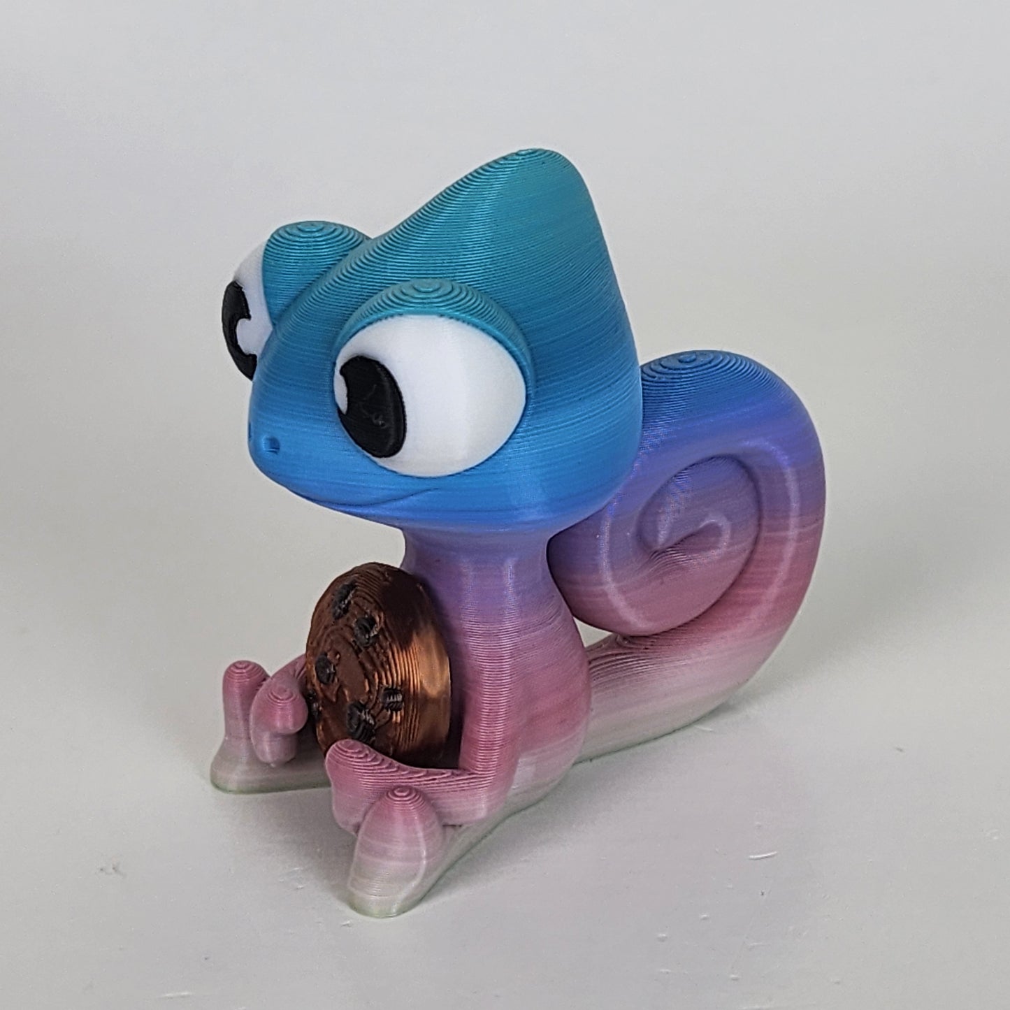 The Karma Stories "Karmen Chameleon" With Cookies! Matte Rainbow Colored. YouTube Channel Mascot!