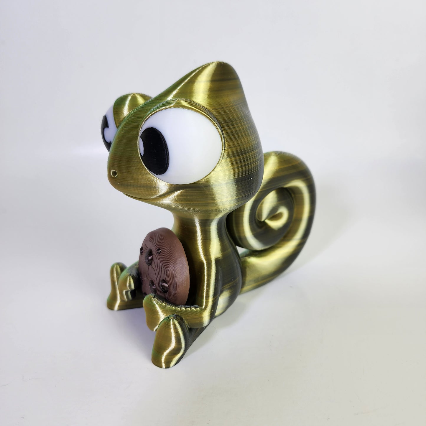 The Karma Stories JUMBO "Karmen Chameleon" With Cookies! Green/Orange/Black