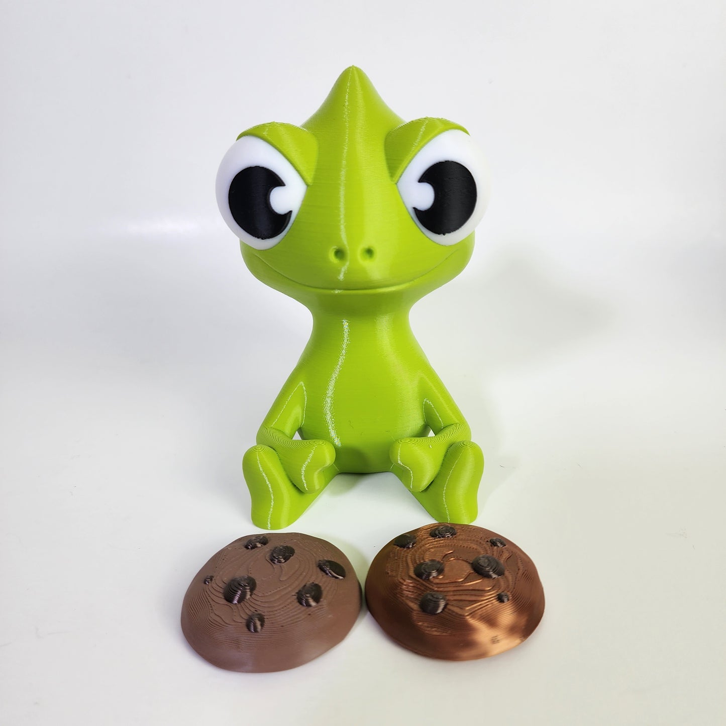 The Karma Stories JUMBO "Karmen Chameleon" With Cookies! Lime Green!