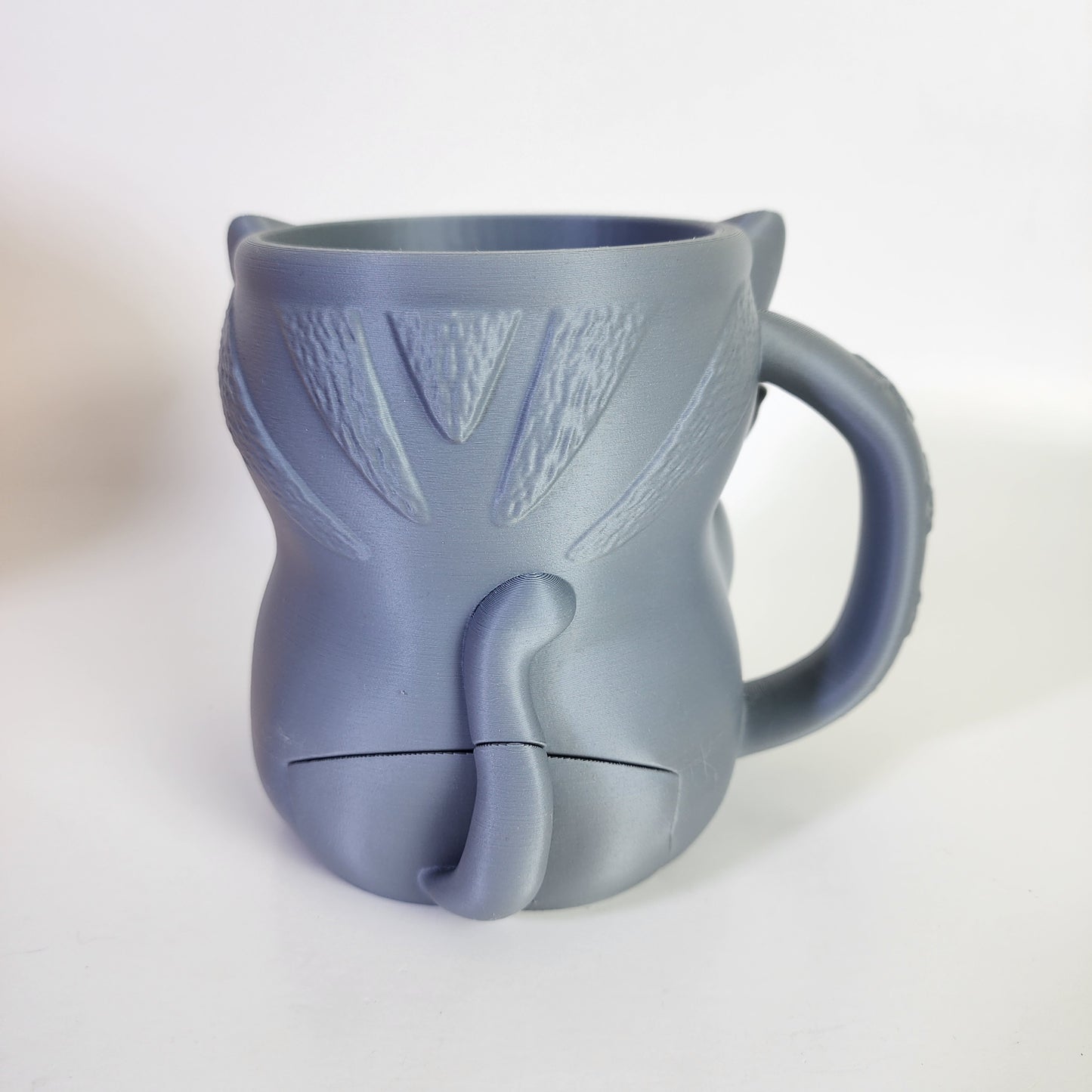 Ice Cream Pint Holder - Cuddles the Cat - Grey/White