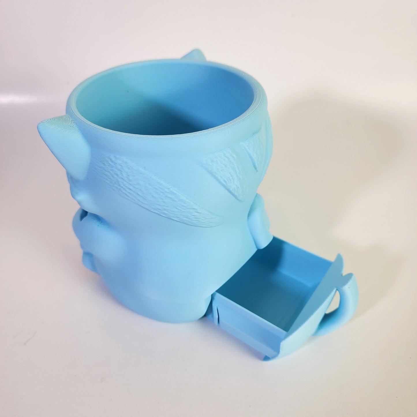 Ice Cream Pint Holder - Cuddles the Cat - Blue/Pink