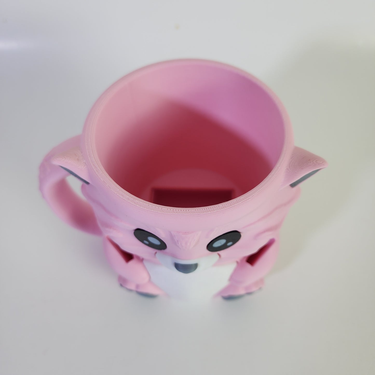 Ice Cream Pint Holder - Cuddles the Cat - Pink/Grey