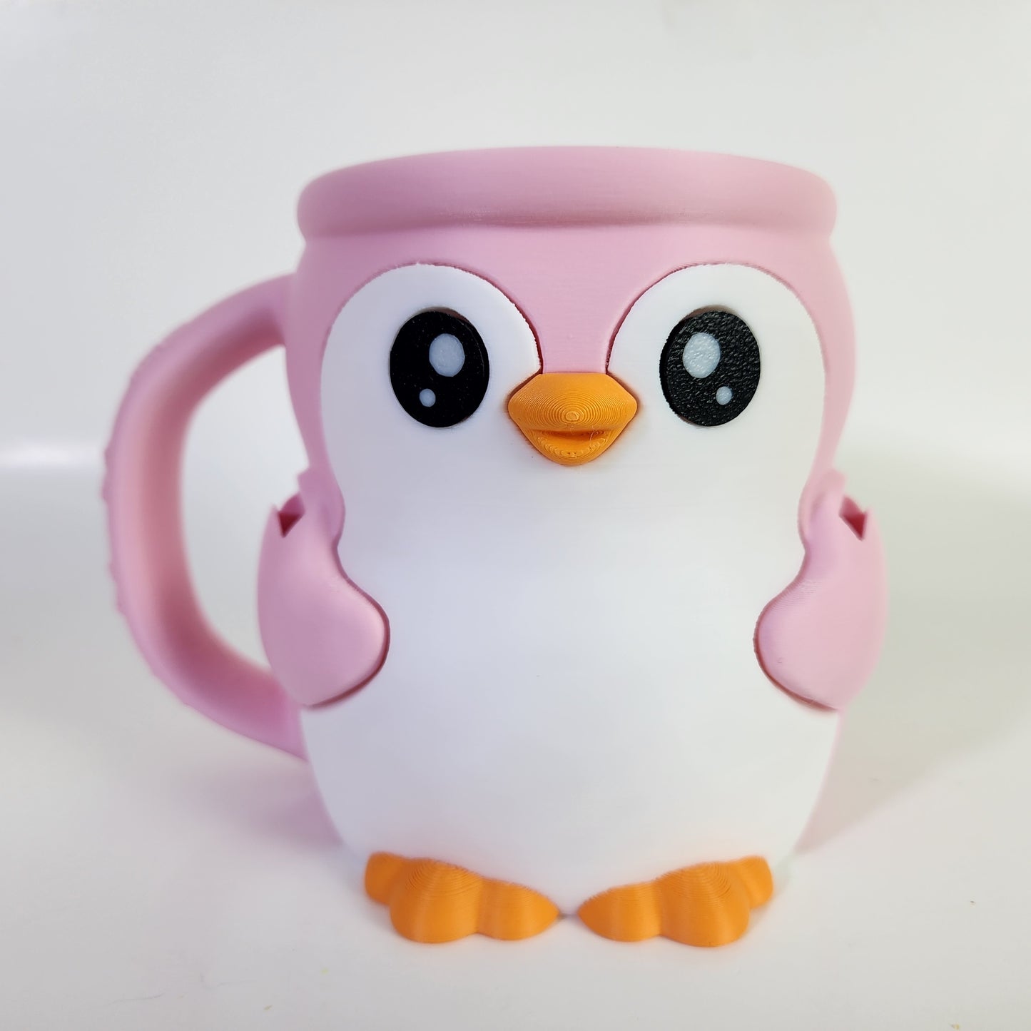 Ice Cream Pint Holder - Pebbles the Penguin - Pink/White