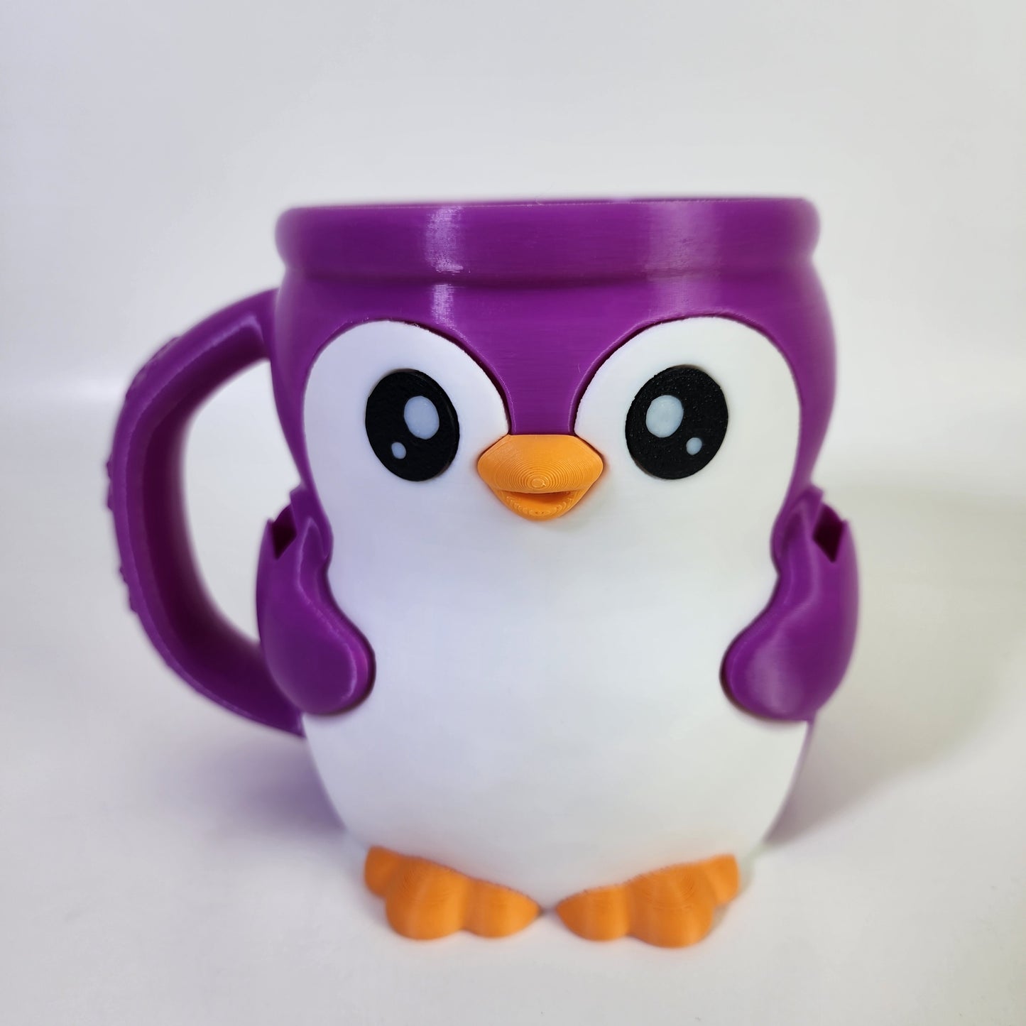 Ice Cream Pint Holder - Pebbles the Penguin - Purple/White