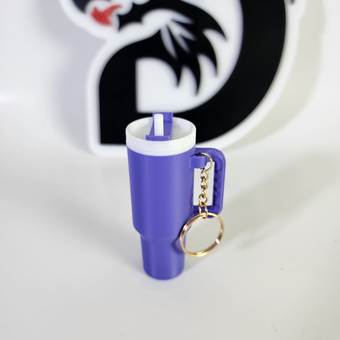 Stanley Type Tumbler Keychain - Purple