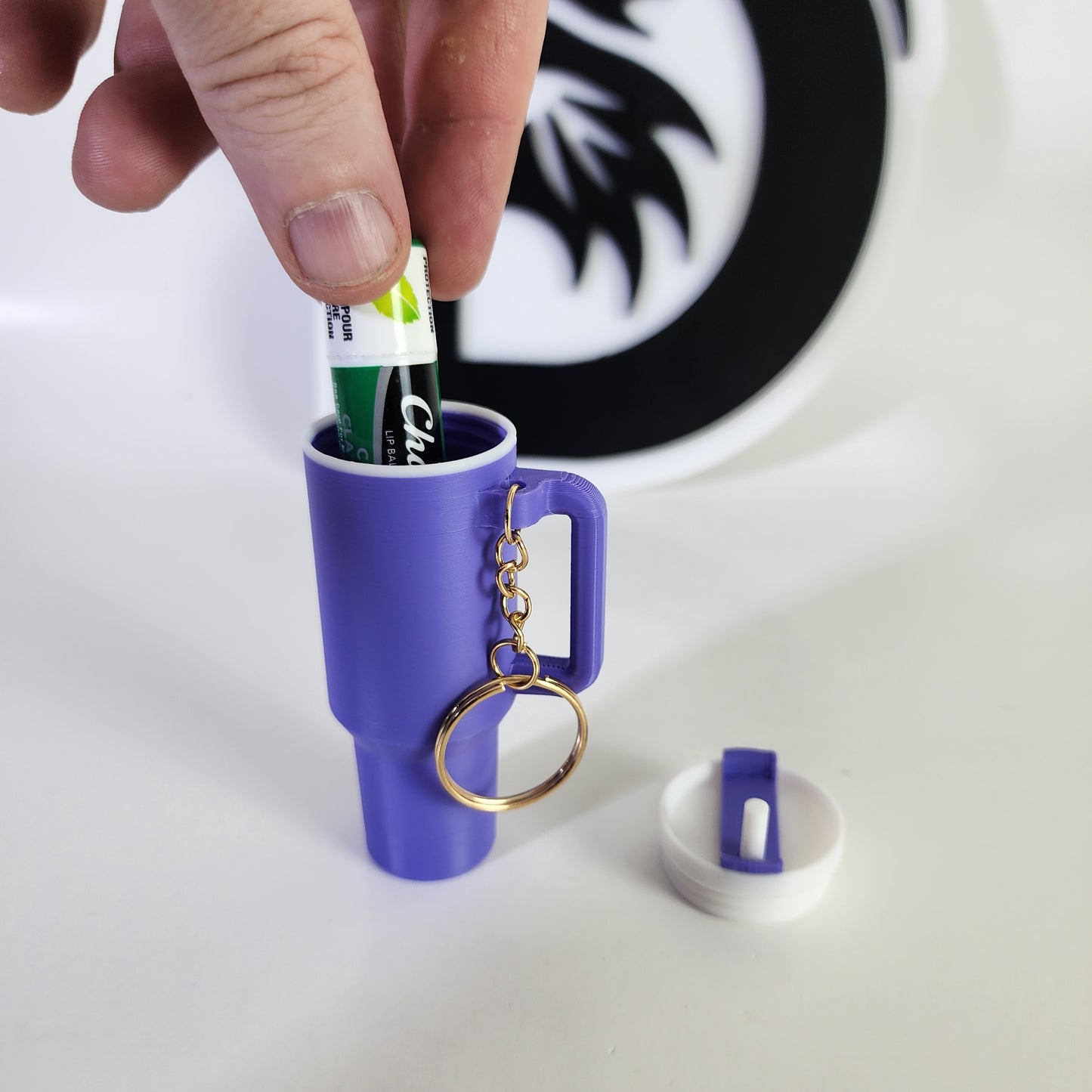 Stanley Type Tumbler Keychain - Purple