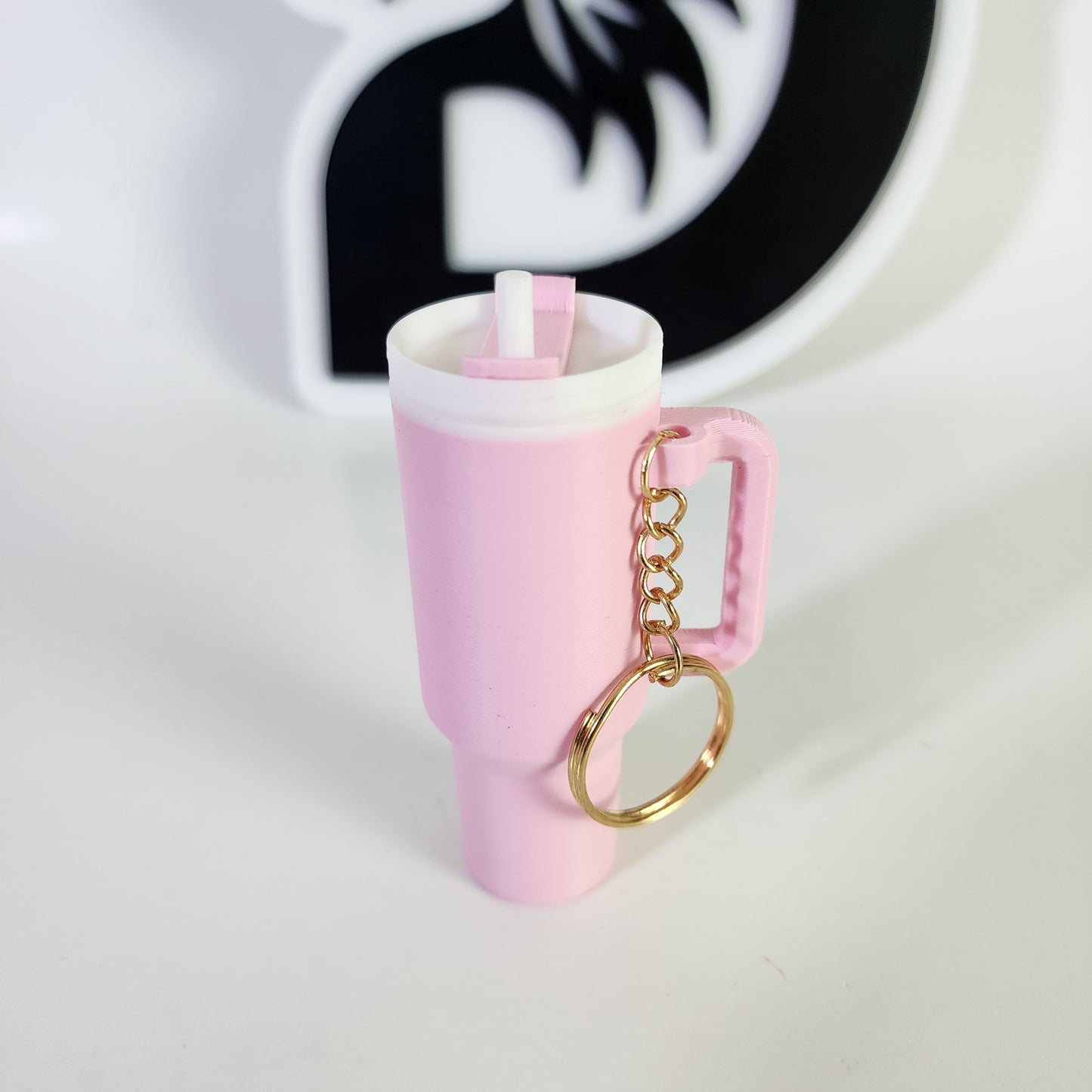 Stanley Type Tumbler Keychain - Pink
