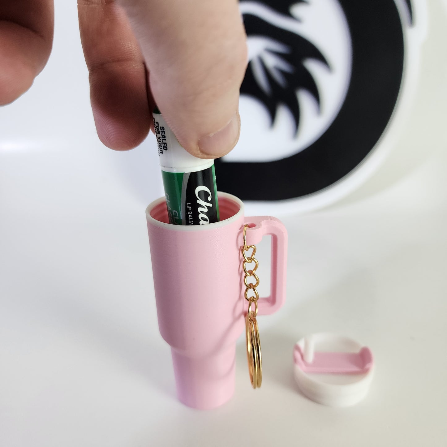 Stanley Type Tumbler Keychain - Pink