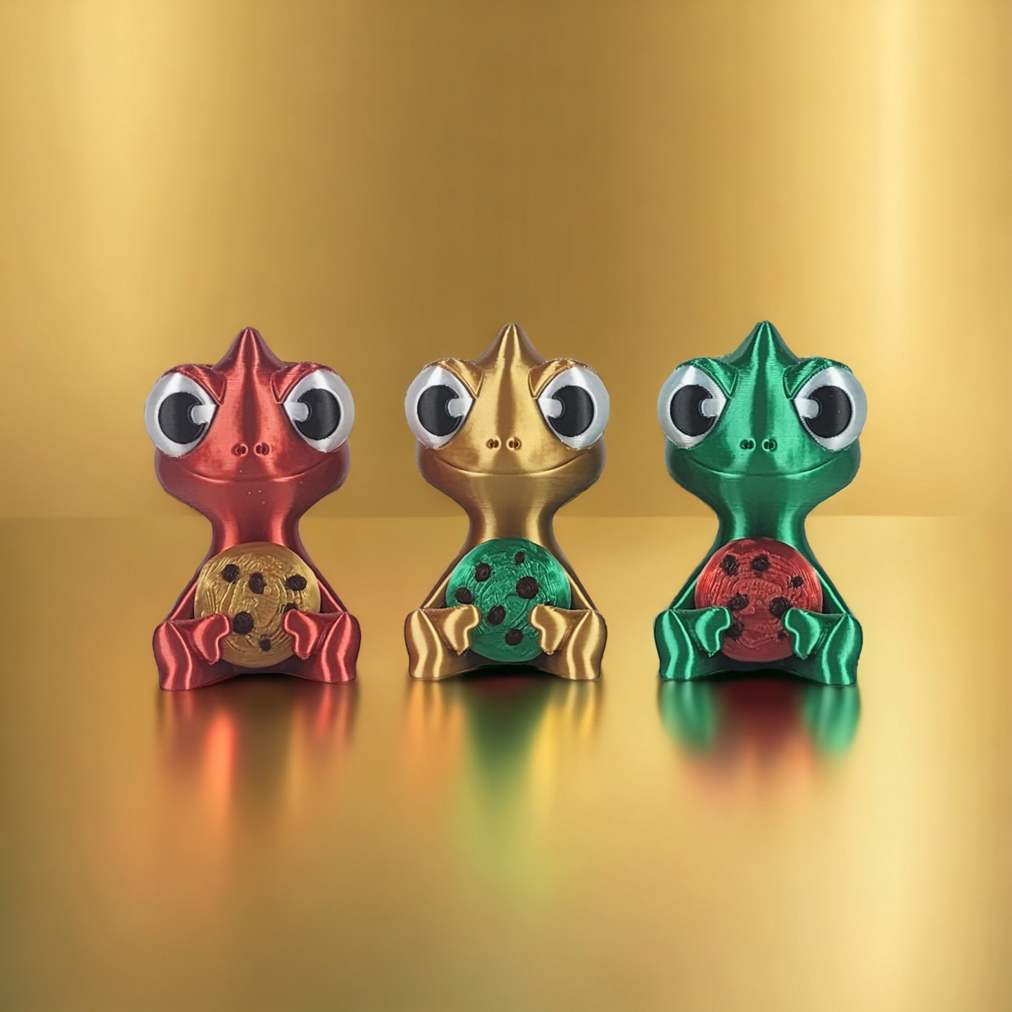 Limited Edition 3x Karma Stories "Karmen Chameleon" With 12 Cookies! Red/Gold/Green. YouTube Channel Mascot!