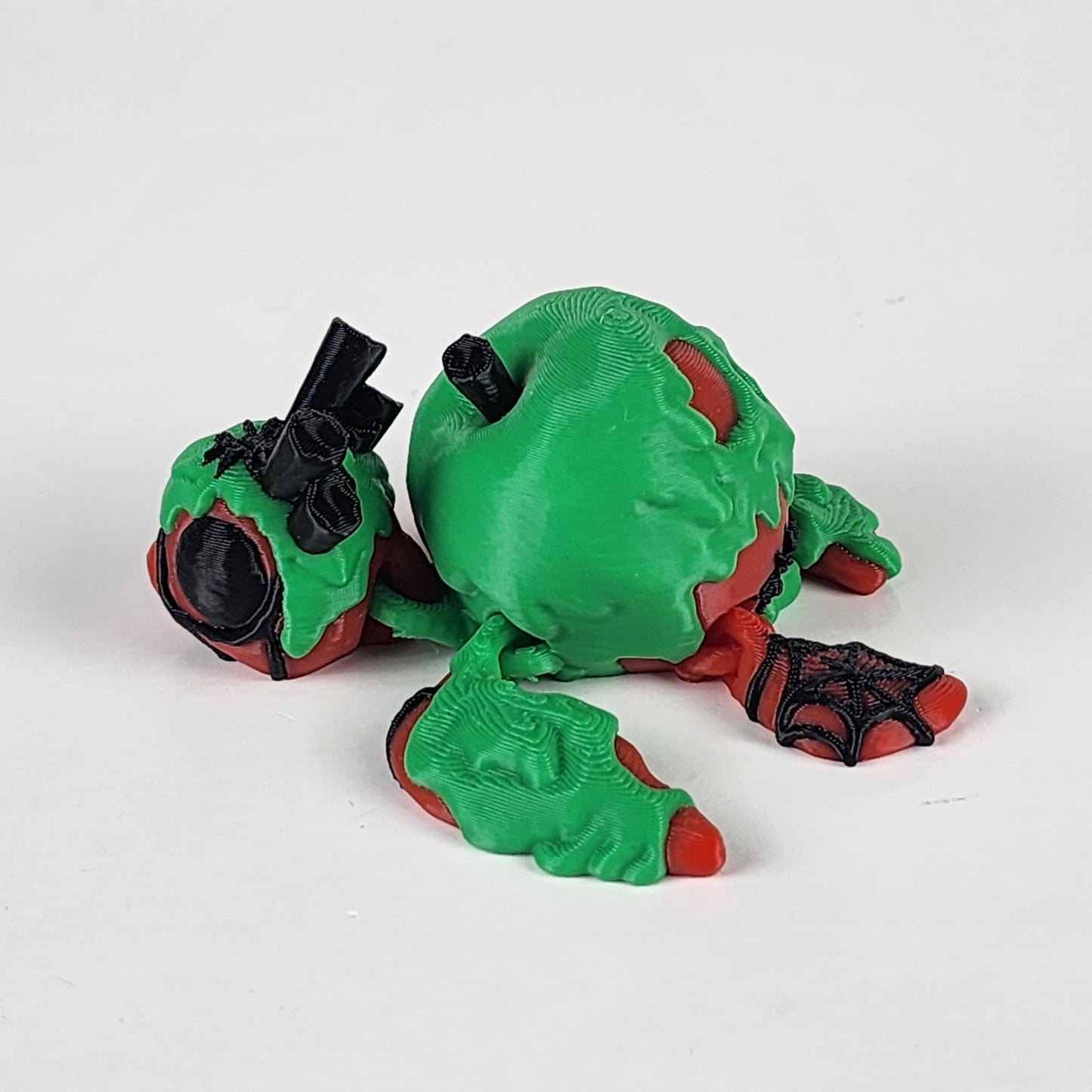Green and Red Articulated Poison Turtle