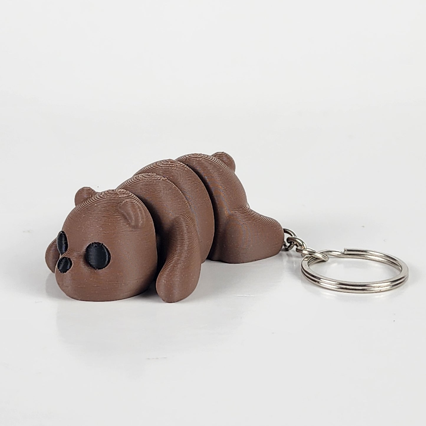 Articulated Brown Bear Keychain