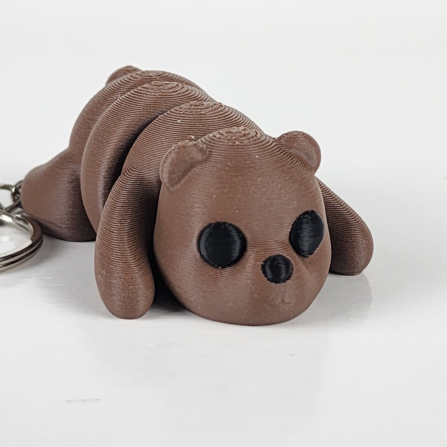 Articulated Brown Bear Keychain