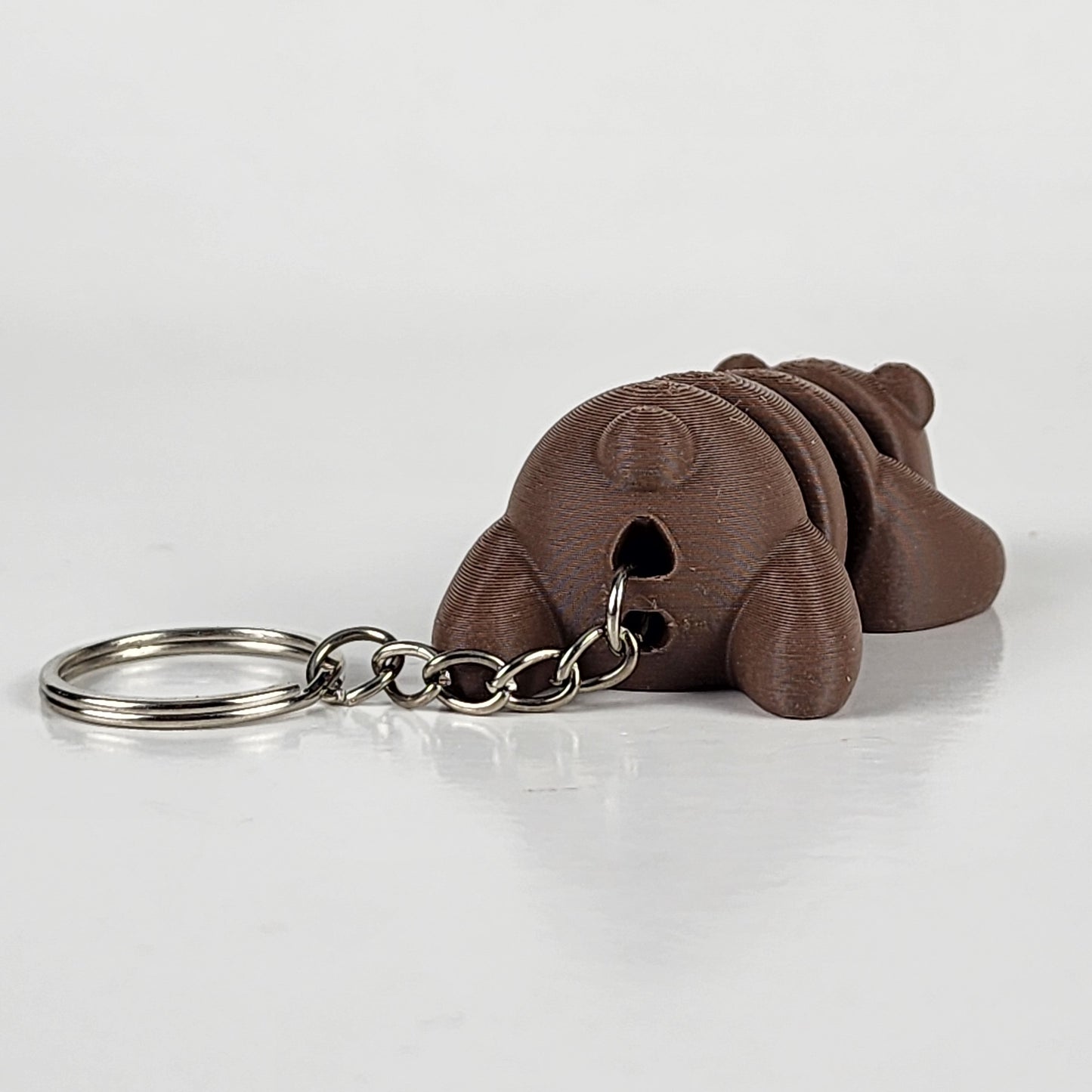 Articulated Brown Bear Keychain