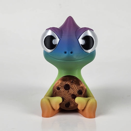 The Karma Stories "Karmen Chameleon" With Cookies! Rainbow/PurpleFace. YouTube Channel Mascot!-