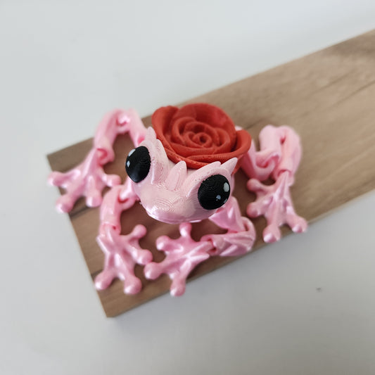 Rose Frog Articulated Valentine's Day Fidget Toy
