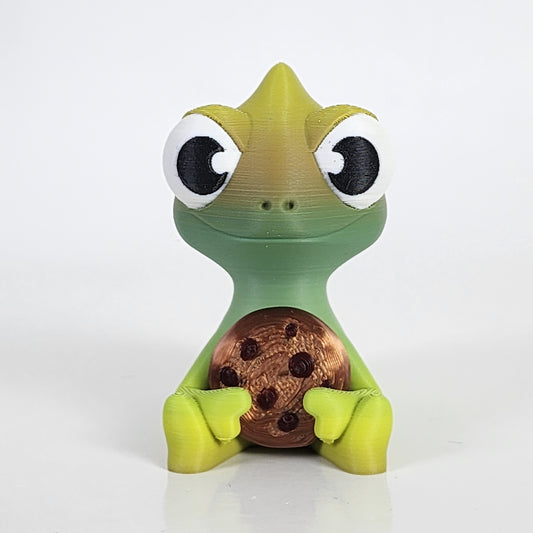 The Karma Stories "Karmen Chameleon" With Cookies! Matcha Rainbow Colored. YouTube Channel Mascot!