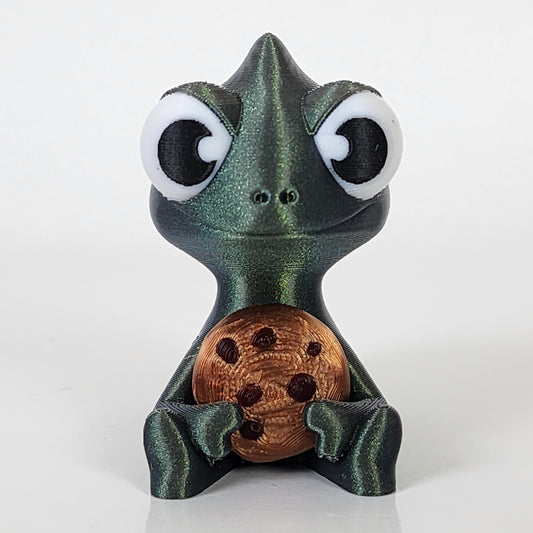 The Karma Stories "Karmen Chameleon" With Cookies! Galaxy Aurora Colored. YouTube Channel Mascot!