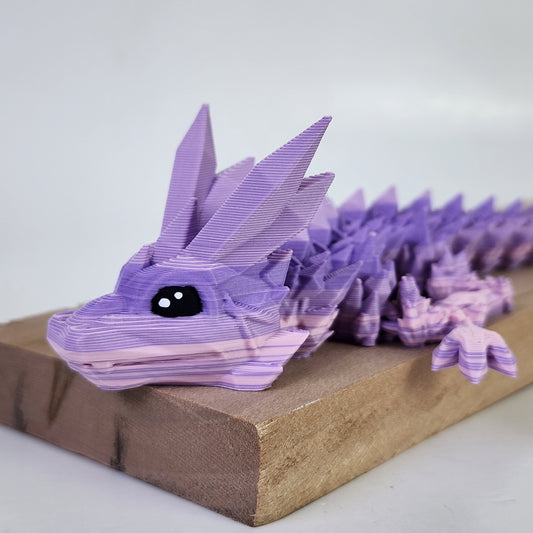 Articulated 6 Inch Baby Crystal Dragon - Purge Print