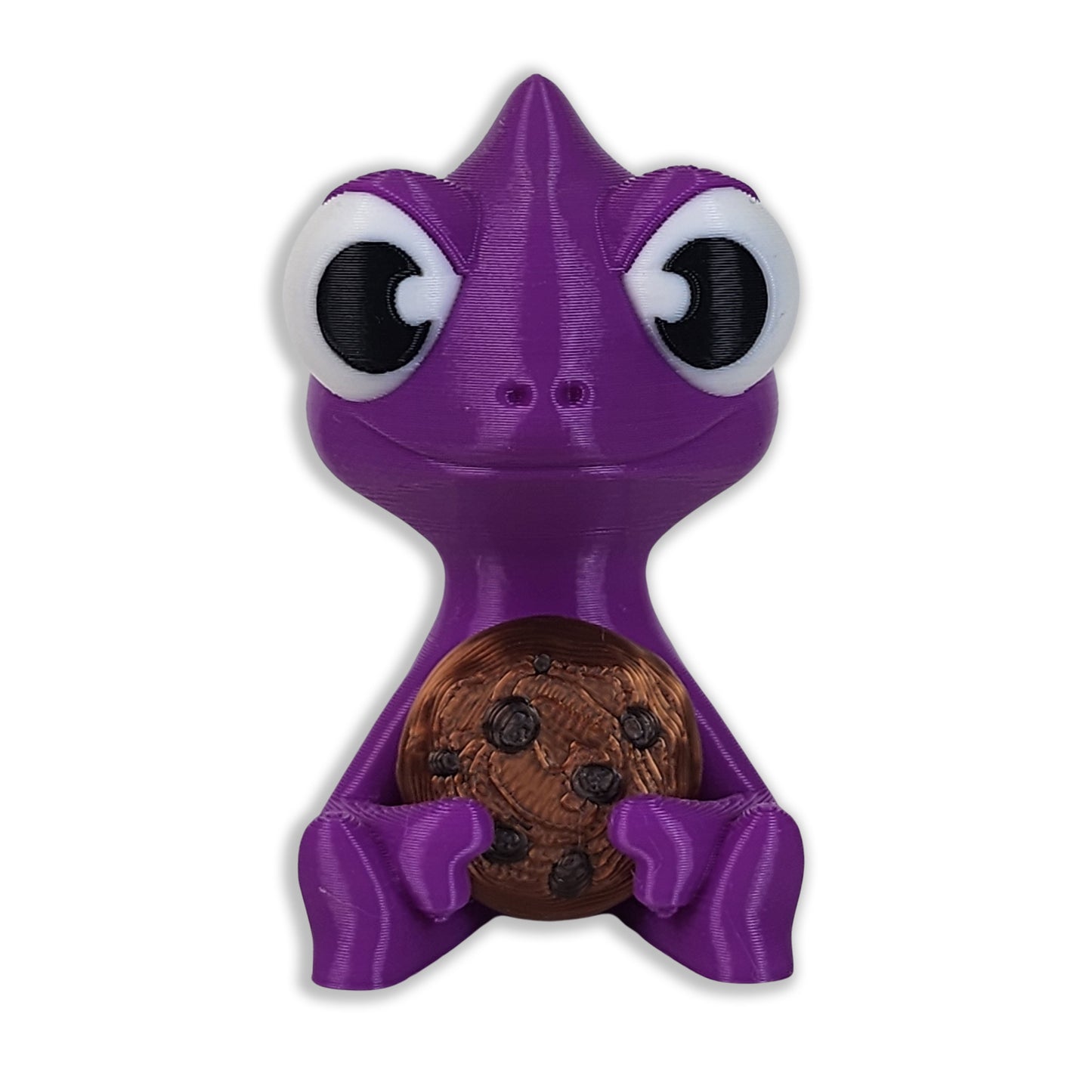 The Karma Stories "Karmen Chameleon" With Cookies! Purple Colored. YouTube Channel Mascot!