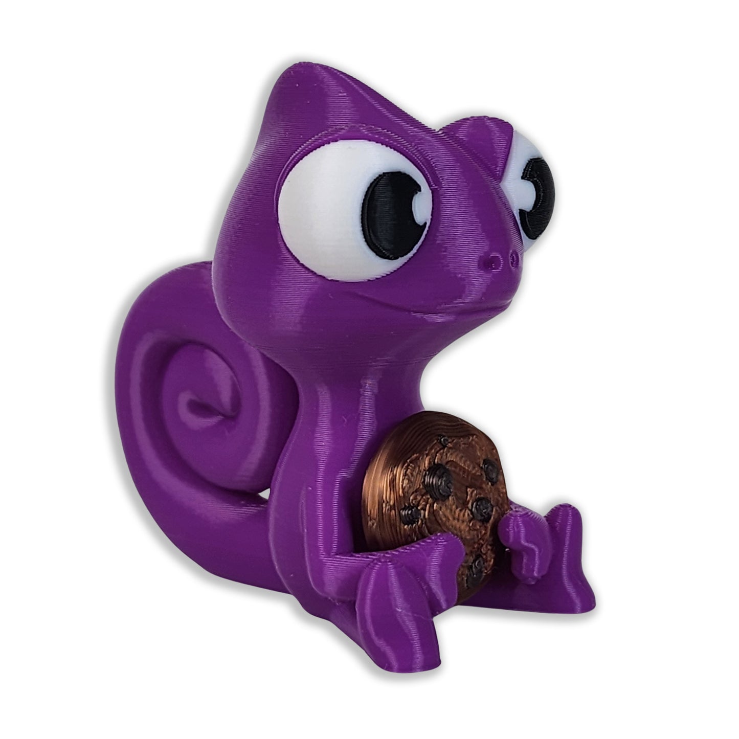 The Karma Stories "Karmen Chameleon" With Cookies! Purple Colored. YouTube Channel Mascot!
