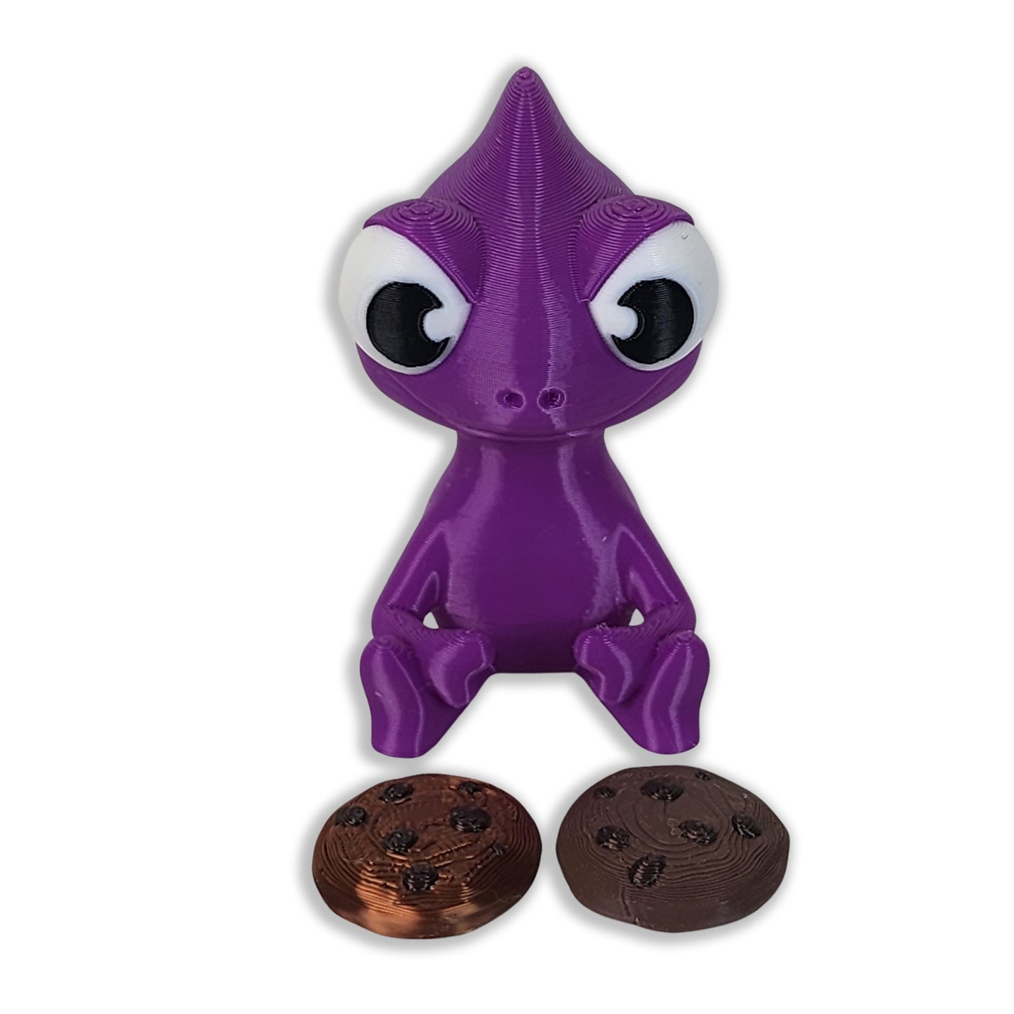 The Karma Stories "Karmen Chameleon" With Cookies! Purple Colored. YouTube Channel Mascot!