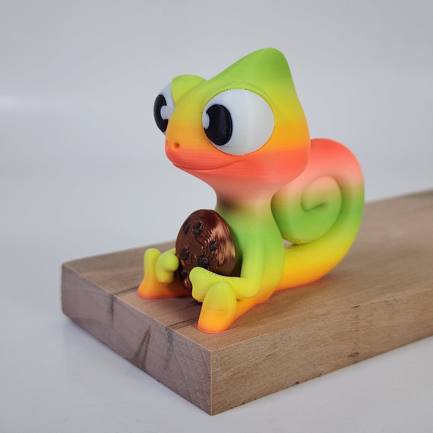 The Karma Stories "Karmen Chameleon" With Cookies! Ziro Tropical Colored. YouTube Channel Mascot!