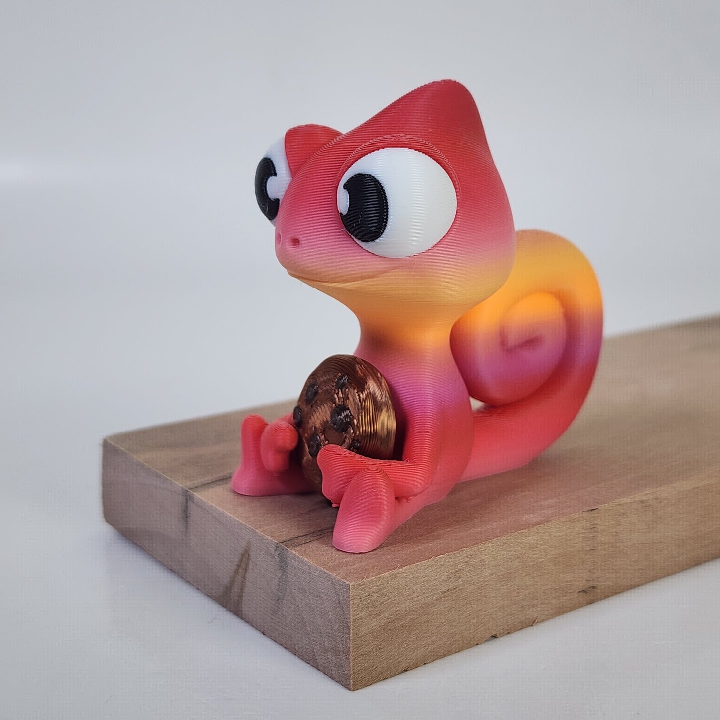 The Karma Stories "Karmen Chameleon" With Cookies! Ziro Peachy Sunrise Colored. YouTube Channel Mascot!