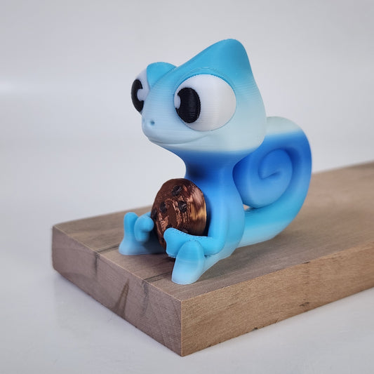 The Karma Stories "Karmen Chameleon" With Cookies! Ziro Glacier Colored. YouTube Channel Mascot!
