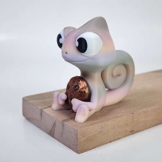 The Karma Stories "Karmen Chameleon" With Cookies! Ziro Morandi Colored. YouTube Channel Mascot!