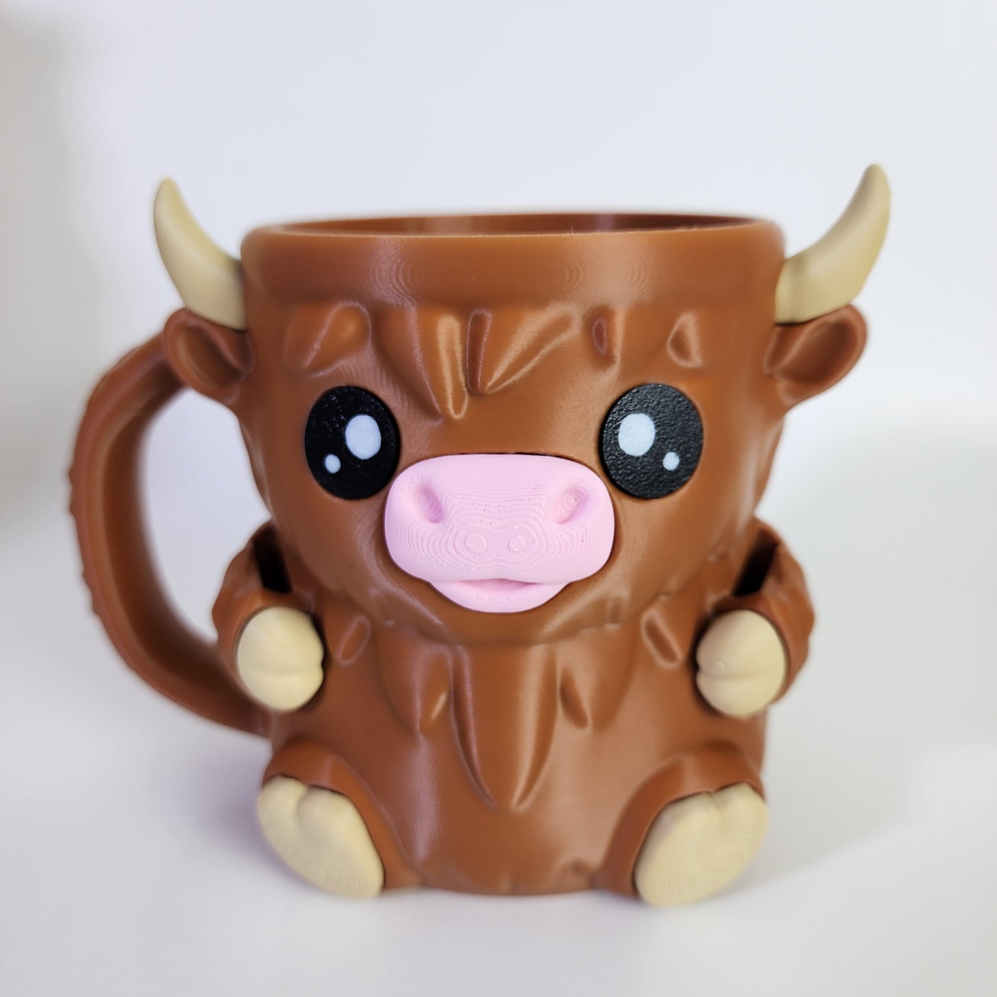 Ice Cream Pint Holder - Ferdinand the Highland Cow - Brown