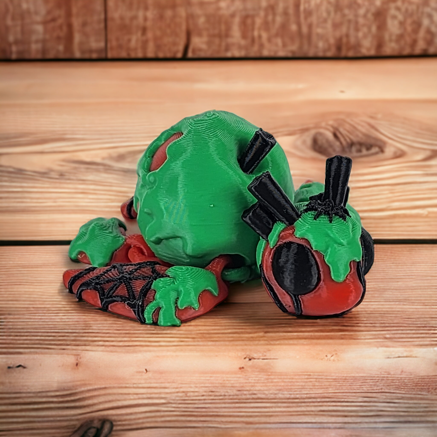 Green and Red Articulated Poison Turtle