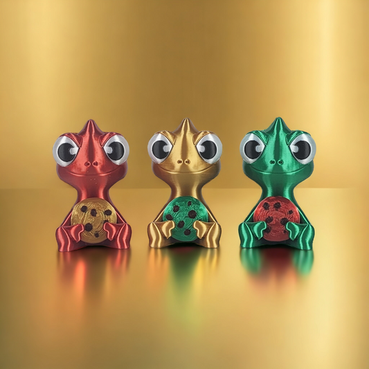 Limited Edition 3x Karma Stories "Karmen Chameleon" With 12 Cookies! Red/Gold/Green. YouTube Channel Mascot!